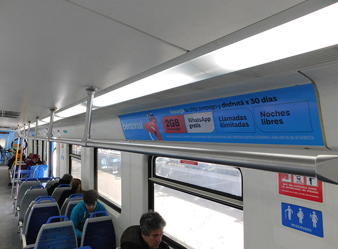 Publicidad en Trenes Interiores